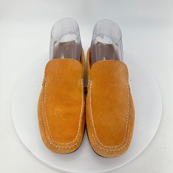 Car Shoe Suede Women Size 6 EU 36.5 Slide Slip On Shoes Brown Marchio Registrato - Picture 3 of 14